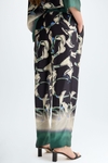 Calas print slim-leg trousers