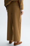 Cotton twill barrel trousers