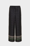 Herringbone PG Lines print twill pyjama-style trousers