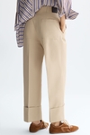 Cotton straight-leg trousers