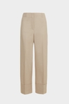Cotton straight-leg trousers