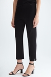 Stretch-knit slim-leg trousers