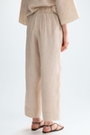 Linen pyjama-style trousers