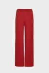 Crepé wide-leg trousers