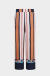 Cinta PG striped print twill pyjama-style trousers