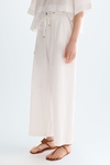 Cotton poplin pyjama-style trousers