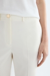Satin slim-leg trousers