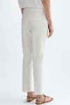 Satin slim-leg trousers