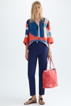 Satin slim-leg trousers