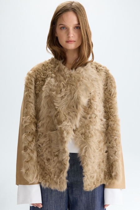 LAMBSKIN SUEDE FUR REVERSIBLE JACKET