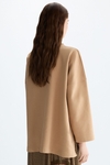 Print fleece oversize sweatshirt