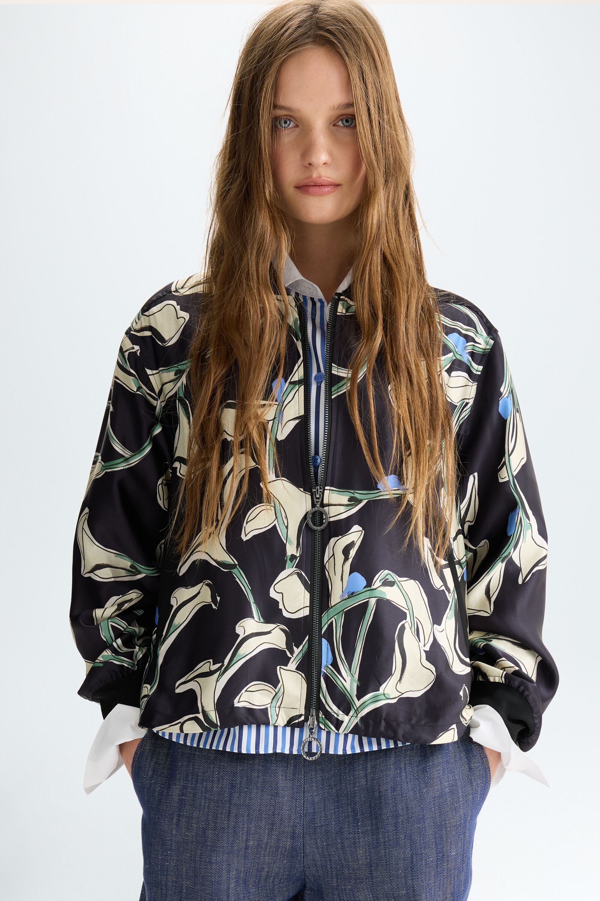 Chaqueta bomber técnica estampado Calas