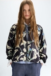 Calas print technical bomber jacket
