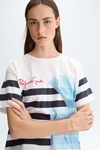 Cala print jersey A-line t-shirt