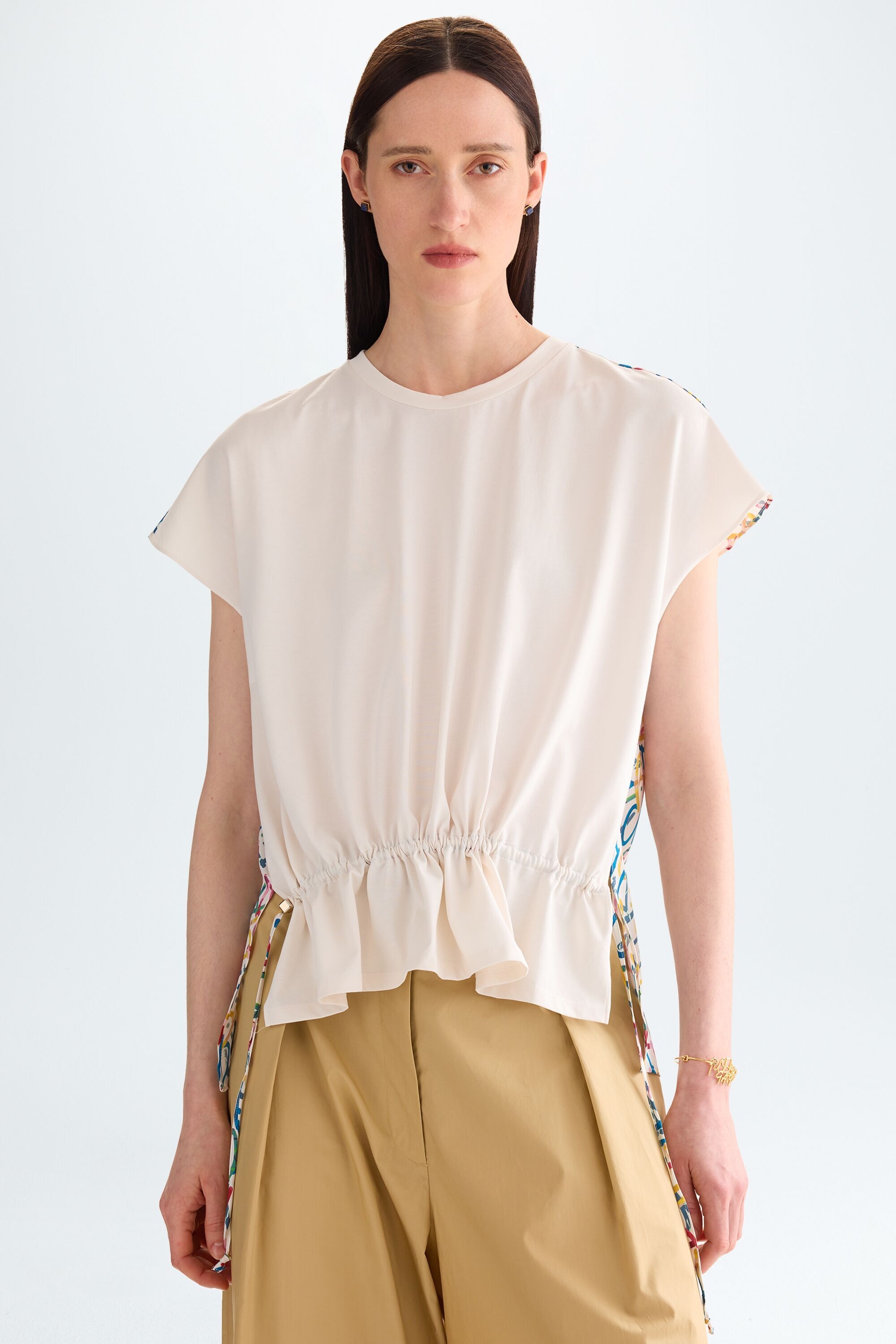 Jersey Untyped print twill straight-fit t-shirt