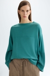 Cotton silk oversize sweater
