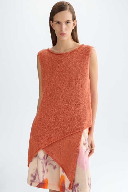 FLAMÉ COTTON A-LINE LONG TOP