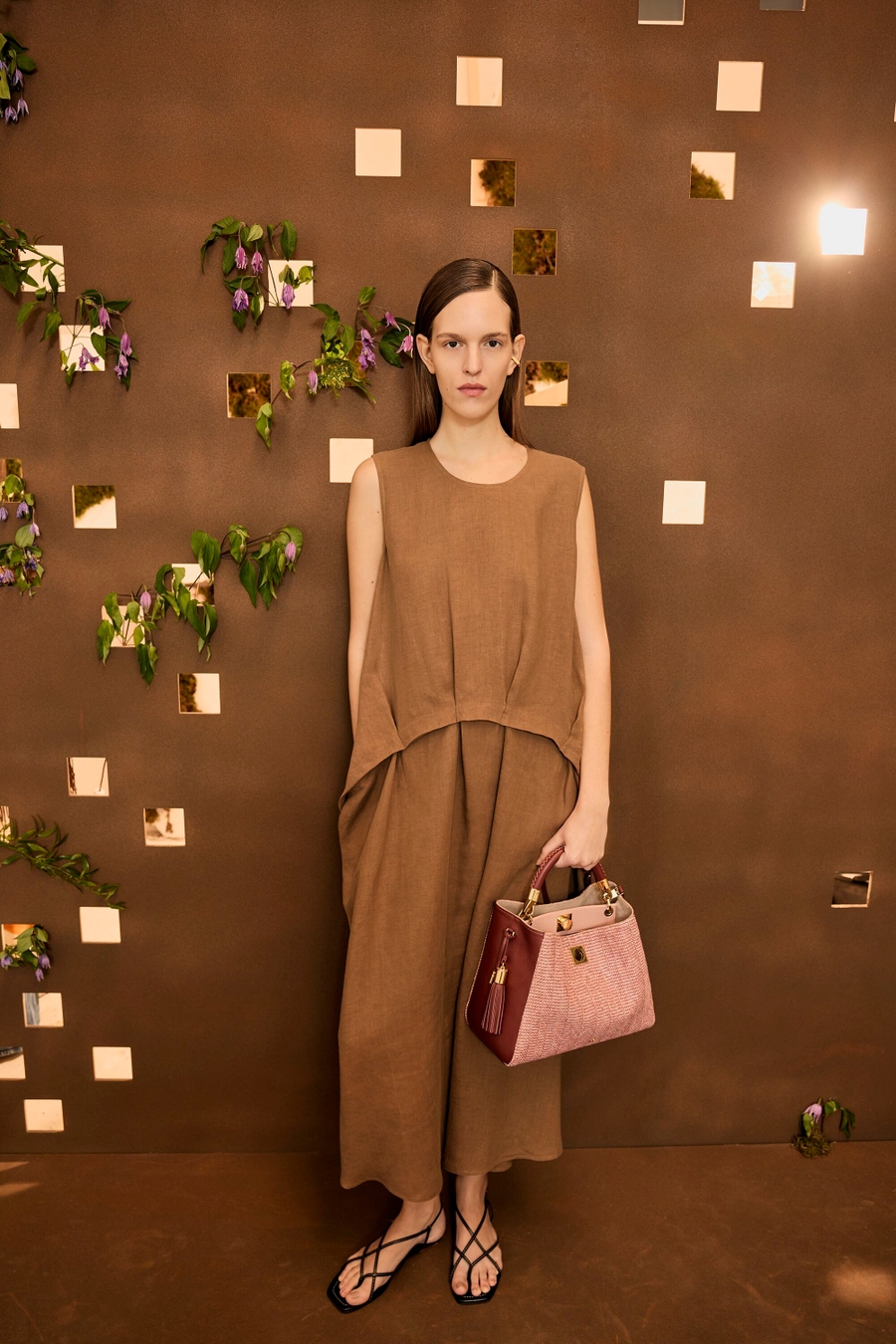VESTIDO MIDI COCOON LINO