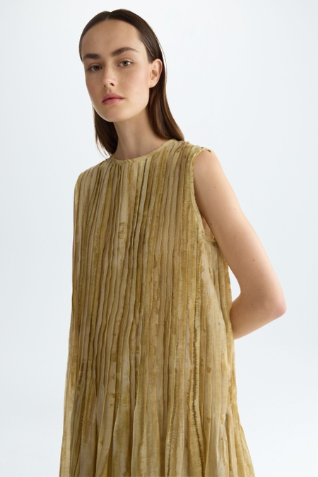 VESTIDO MIDI GARZA LINO ESTAMPADO