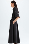 Poplin A-line shirt dress