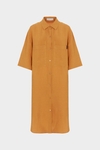 Linen oversize shirt dress