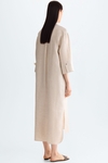 Linen oversize shirt dress