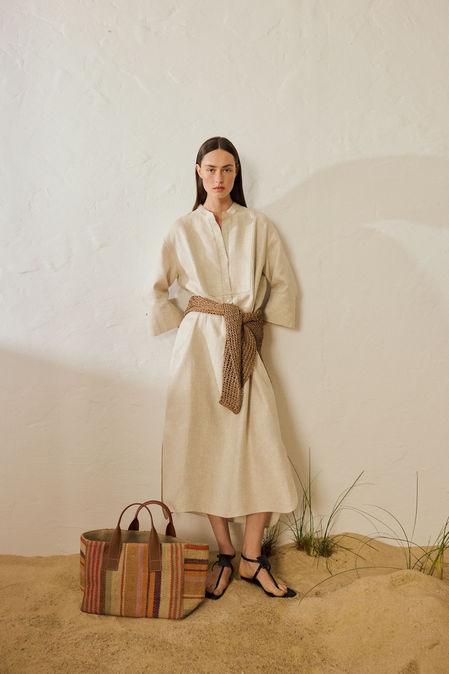 LINEN OVERSIZE SHIRT DRESS