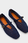 Cubo crochet Mary Jane ballet flats