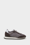 Gutenberg mesh and suede sneakers