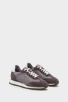 Gutenberg mesh and suede sneakers