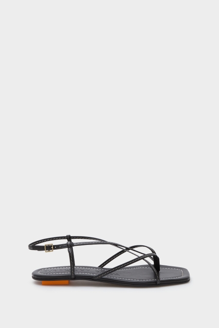 CUBO LEATHER FLAT SANDALS