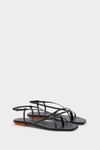 Cubo leather flat sandals