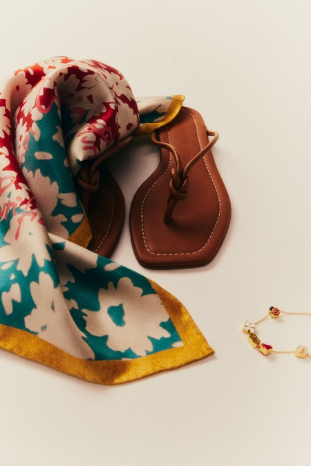 CABO LEATHER FLAT SANDALS