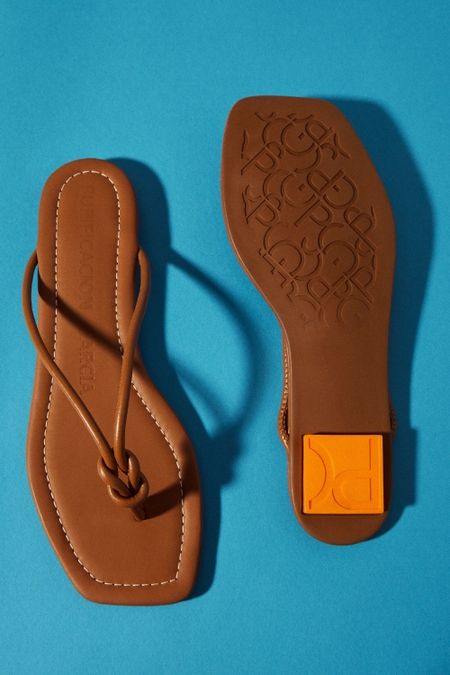 CABO LEATHER FLAT SANDALS