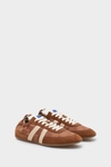 Cubo PG leather canvas ruched sneakers
