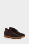 Suede flat ankle boots