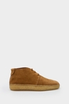 Suede flat ankle boots