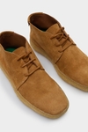 Suede flat ankle boots