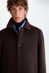 Regular fit wool and cashmere coat
