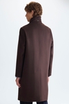 Regular fit wool and cashmere coat