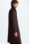 Regular fit wool and cashmere coat