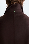Regular fit wool and cashmere coat