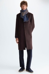 Regular fit wool and cashmere coat