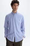 Striped twill shirt