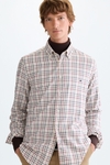 Multi-check twill shirt