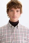 Multi-check twill shirt