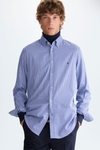 Gingham textured check shirt