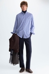 Gingham textured check shirt
