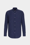 Origami print poplin shirt