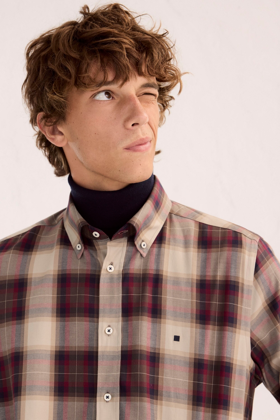 CHEQUERED TWILL SHIRT